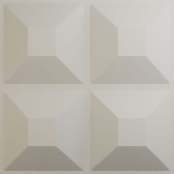 Ekena Millwork 11 7/8in. W x 11 7/8in. H Swindon EnduraWall Decorative 3D Wall Panel Covers 0.98 Sq. Ft. WP12X12SWGBW - main